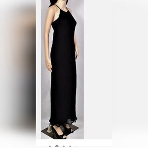 EXPRESS Black 100% Silk Ankle Length Gown.  Size 7/8